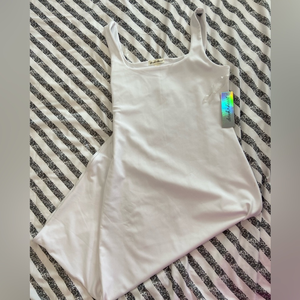 Derek Heart White Tank Top